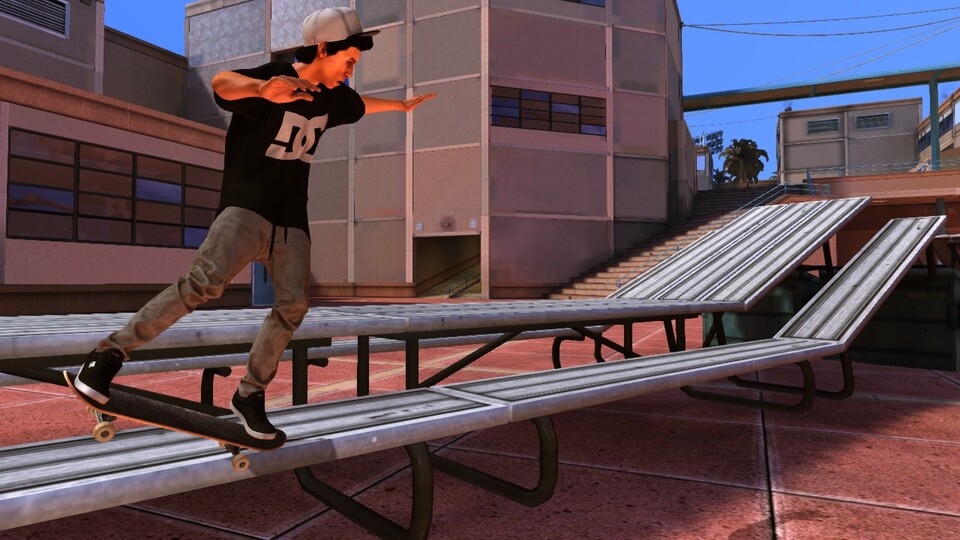 In Tony Hawk Pro Skater HD kann man nicht zusammen an einem Bildschirm skaten.