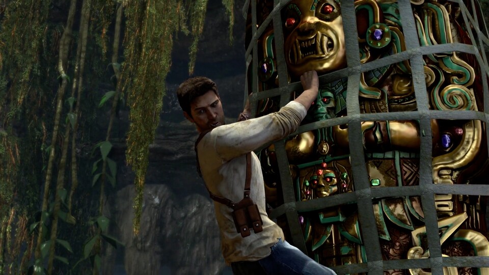 Nathan Drake, Protagonist der Uncharted-Abenteuer, ist trotz beeindruckender Fähigkeiten nicht jeder Situation gewachsen.