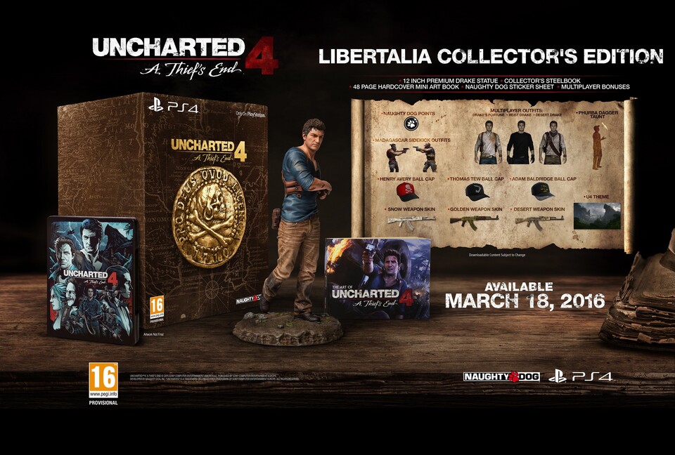 Uncharted 4 in der Collector's Edition.