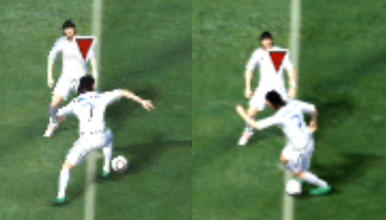 FIFA WM 2010: Grafik-Vergleich: Deutlich zu sehen: Die Xbox 360-Version (links) ist etwas feiner, als die PS3-Fassung (rechts).