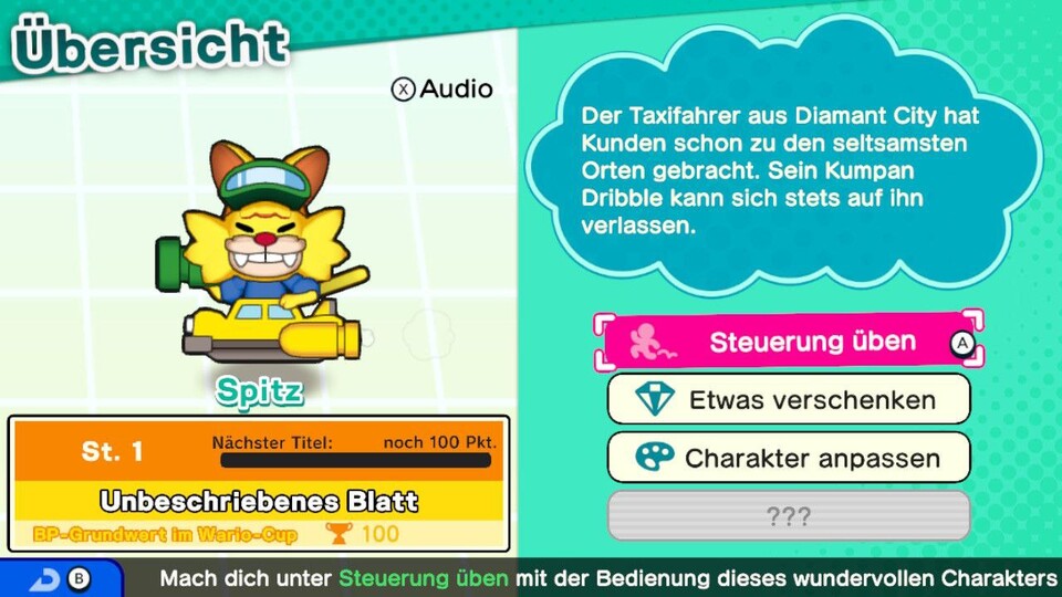 Charaktere wie das Taxihündchen Spitz mit dem berlinerischen Akzent machen den Charme von WarioWare aus.