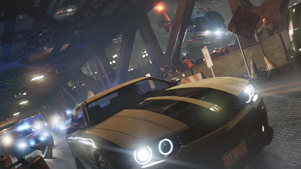 Watch Dogs : Die Fahrten steuern sich schwammig, bleiben durch die Hack-Möglichkeiten spaßig.