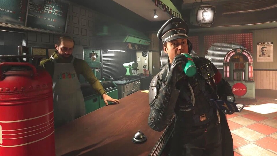 Nach Doom ist Wolfenstein 2: The New Colossus schon der zweite Kult-Shooter, den Bethesda für die Switch enthüllt hat.