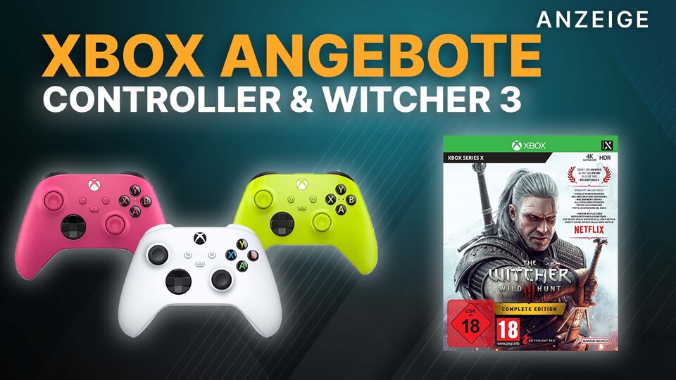 Aktuell könnt ihr euch drei Controller und Witcher 3 für die Xbox bei den Amazon Frühlingsangeboten schnappen.