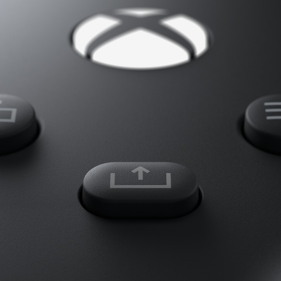 Xbox Series X/S-Controller: Der Share-Button.