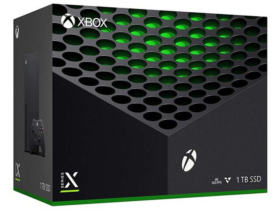 Die Verpackung der Xbox Series X