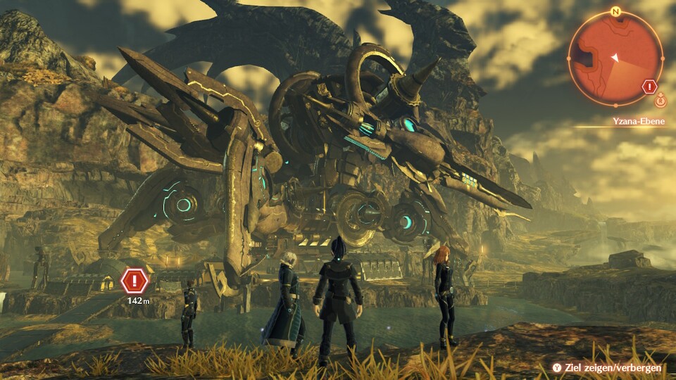 Das imposante Metall-Monster im Hintergrund ist Kolonie 9, ein Militärlager der Keves-Fraktion.
