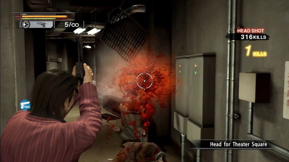 Wie in den meisten Zombiespielen, wird auch in Dead Souls nicht mit dem Blut gegeizt.