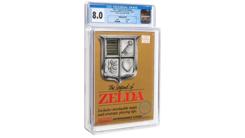 Dieses Exemplar vom ersten Zelda wurde damals für 30 Dollar verkauft, heutzutage soll es Hunderttausende wert sein.(Bildquelle: Heritage Auctions)