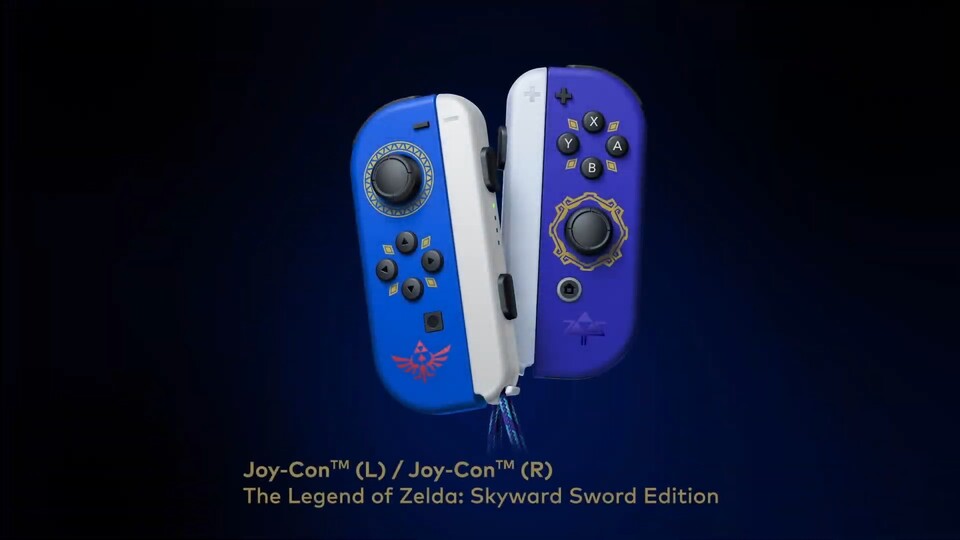 Diese schmucken Zelda-Joy-Cons wird Nintendo im Sommer veröffentlichen.