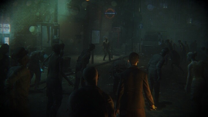 Die Straßen Londons gehören den Zombies. Wir ziehen uns dagegen in die Sicherheit der dunklen Ubahnschächte zurück.