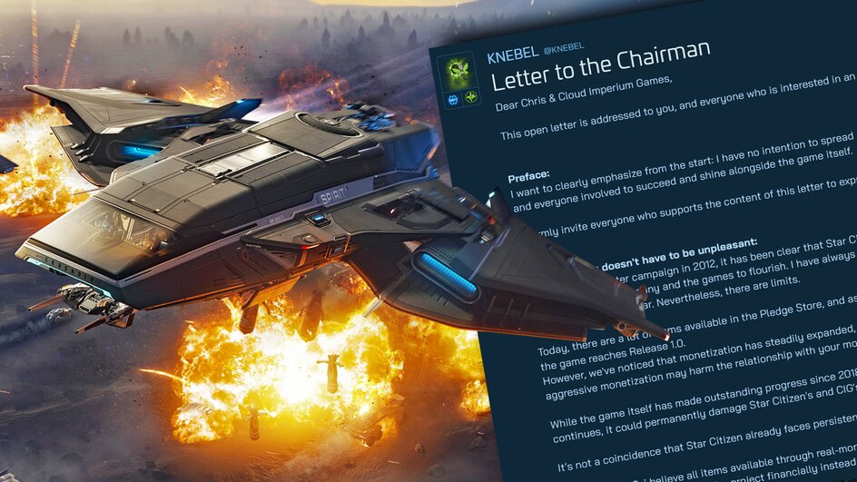 Teaserbild für Star Citizen steht in der Kritik: Ein offener Brief an Chris Roberts sorgt für Wirbel