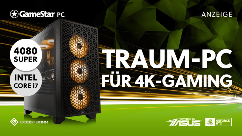 Teaserbild für Günstiger 4K Gaming-Genuss: Traumhafte Performance mit GeForce RTX 4080 Super-Power