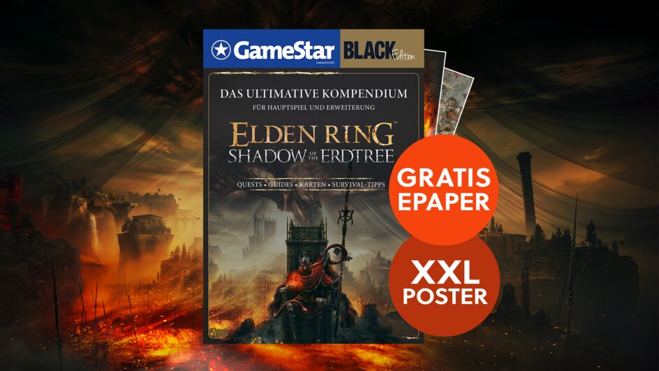 Teaserbild für Die große GameStar Black Edition zu Elden Ring und Shadow of the Erdtree!