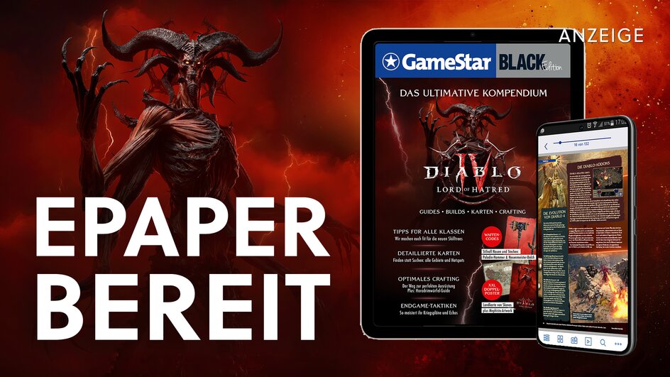 Teaserbild für Epaper zu Diablo 4 ab sofort verfügbar: Besiegt den Lord of Hatred mit unseren Guides und exklusiven Waffen für Paladin und Hexenmeister!
