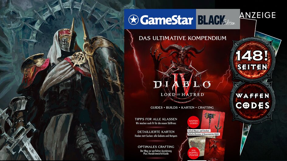 Teaserbild für Sonderheft lieferbar: Besiegt den Lord of Hatred mit unseren Guides und Waffen-Codes für Paladin und Hexenmeister!