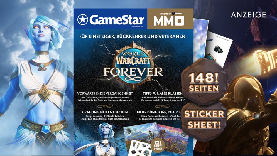 Teaserbild für Nur noch heute versandkostenfrei bestellen: Unser Sonderheft zu World of Warcraft: Forever