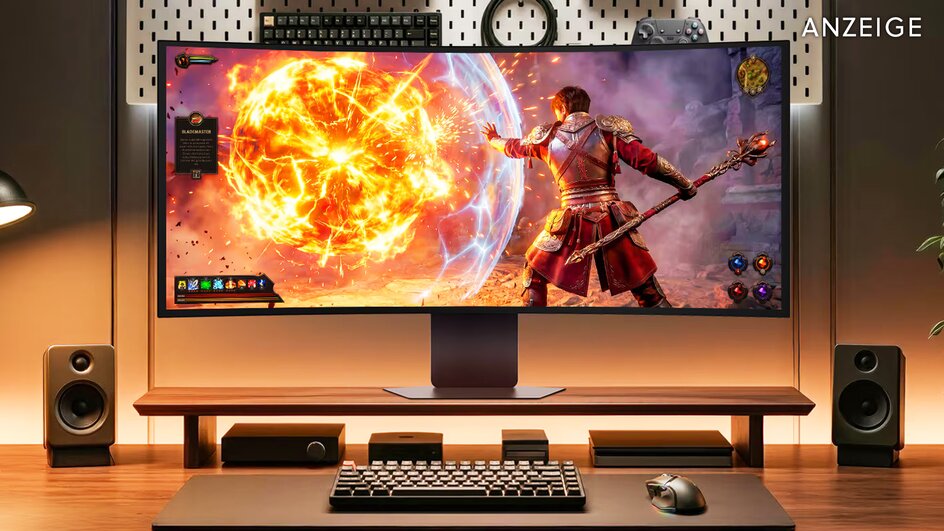 Teaserbild für Zwei OLED-Monitore in einem: Der neue evo GX9 von LG ist der erste mit 39 Zoll und 5K2K-Auflösung