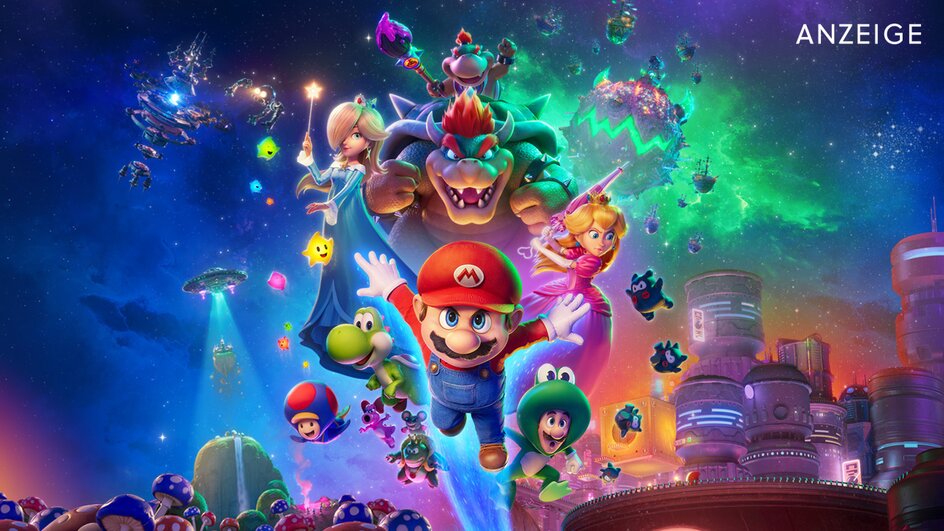 Teaserbild für Vom Controller auf die Couch: Sichert euch exklusive Fanpakete und Digital Codes zu Der Super Mario Galaxy Film!
