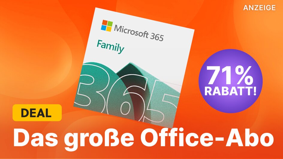 Teaserbild für Microsoft 365: Abo für die mächtige Office-Lösung ist derzeit um 71 Prozent gesenkt!