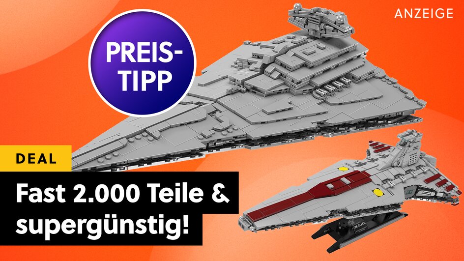 Teaserbild für Star Wars Sternenzerstörer: Wo LEGO versagt, liefert die beste Alternative ab - mit fast 2.000 Teilen + supergünstig!