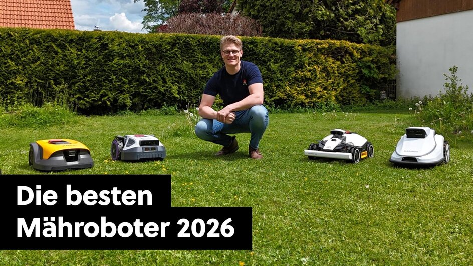 Teaserbild für Die besten Mähroboter 2026: Das sind unsere Empfehlungen für den Sommer