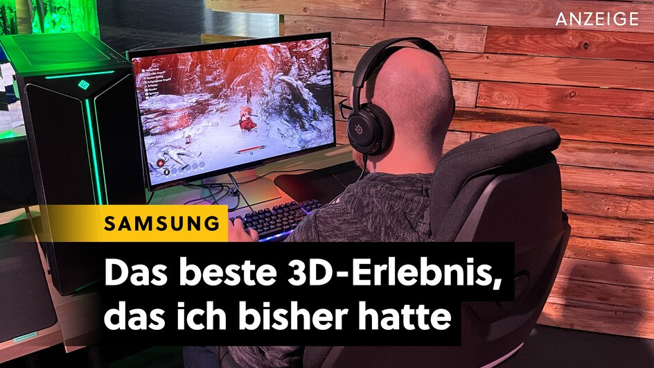 Teaserbild für 3D, aber ohne Brille: Der einzigartige Gaming-Monitor von Samsung