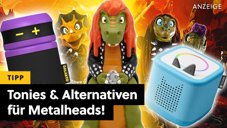 Teaserbild für Heavy Metal Dinos als Toniefiguren: Nichts erobert schneller die Herzen von Kindern und Eltern!