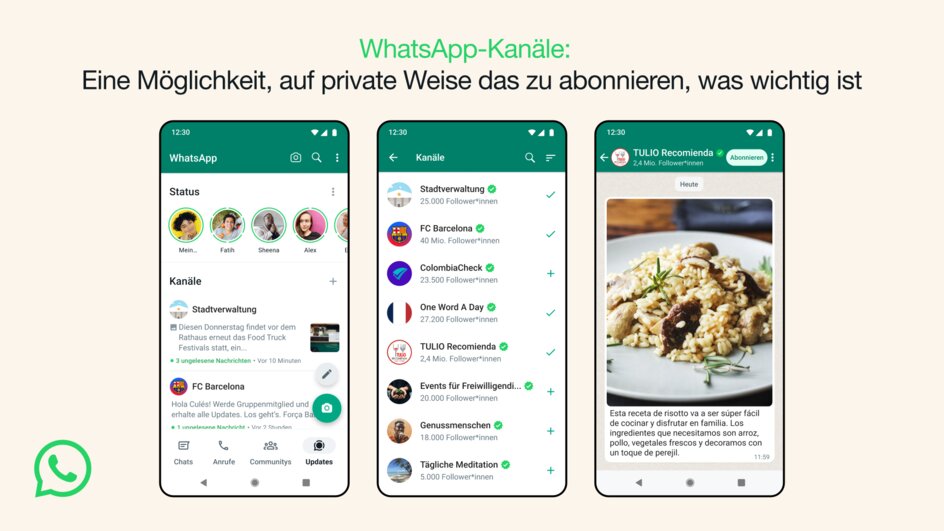Teaserbild für WhatsApp Kanäle deaktivieren: Lassen sich die neuen Channels abschalten?