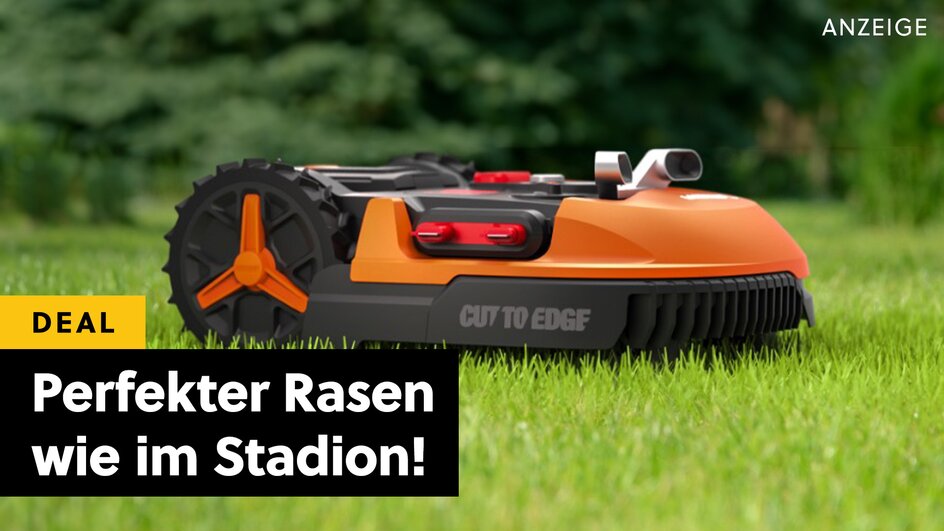 Teaserbild für Perfekter Rasen wie im Stadion: Eines der sichersten und beliebtesten Mähroboter ist gerade zum Hammerpreis zu haben!