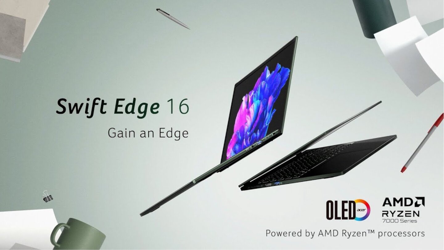 Acer Swift Edge 16: Notebook fürs Office mit ordentlich Power und starker Auflösung
