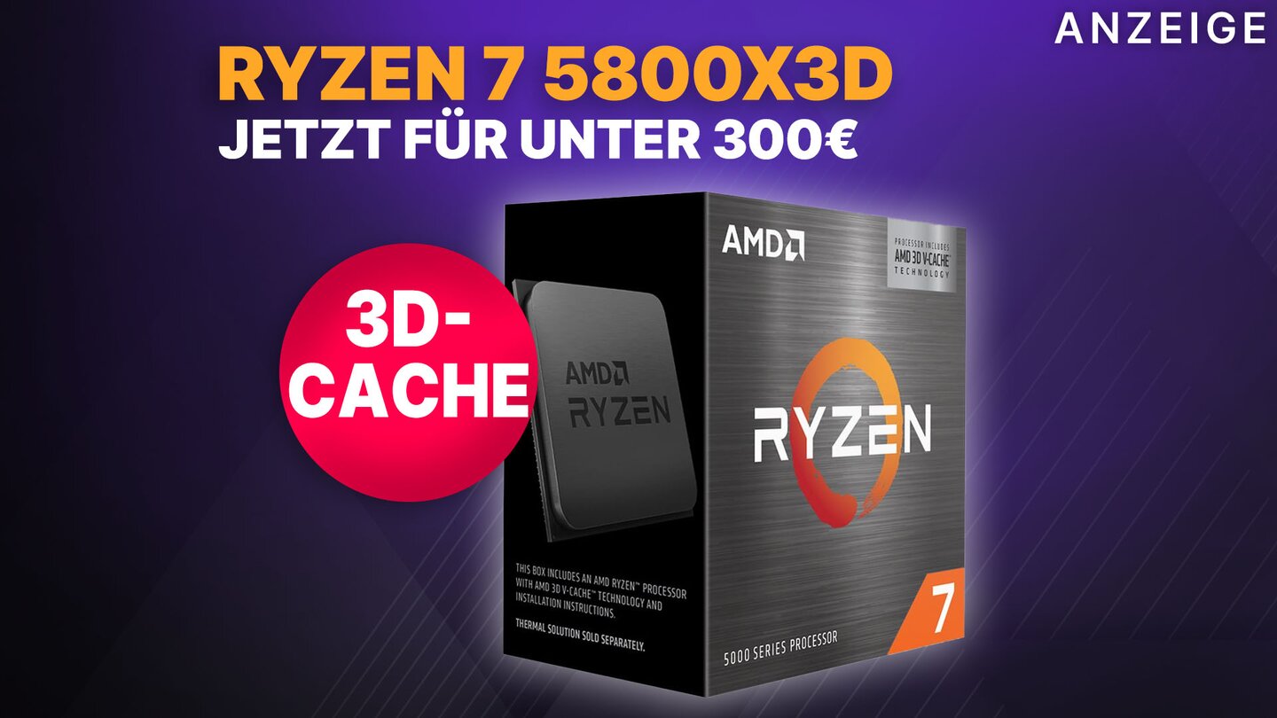 AMD Ryzen 7 5800X Prozessor - 8 Kerne, 3,8 GHz (Boost 4,7 GHz), 32 MB L3-Cache, Sockel AM4, 105 Watt