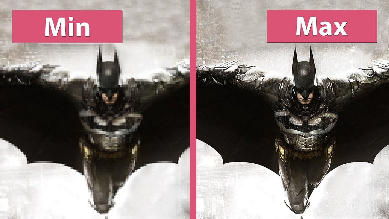 Batman: Arkham Knight - Niedrigste und höchste Details der PC Version im Vergleich
