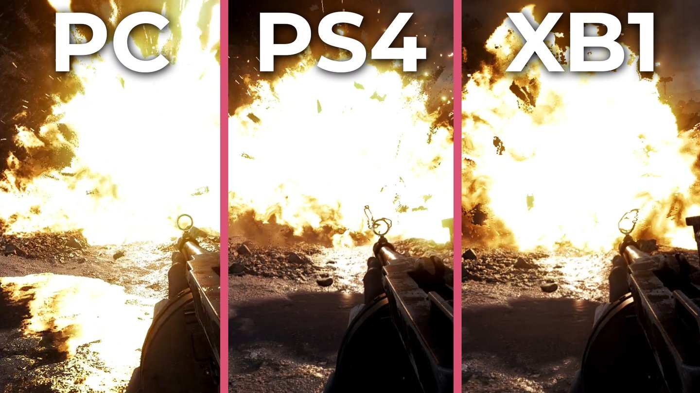 Battlefield 5 - PC mit Raytracing und ohne gegen PS4 + Xbox One im Grafikvergleich