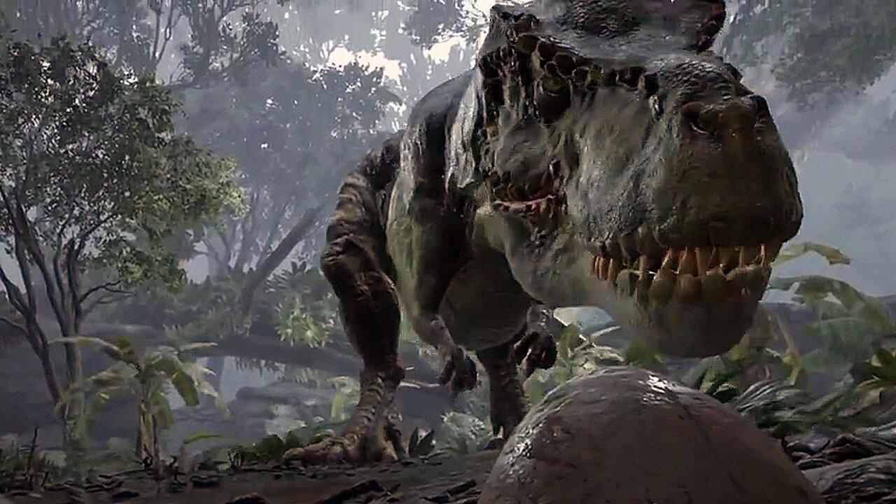 Cryteks Back to Dinosaur Island - Mitschnitt der VR-Demo mit T-Rex