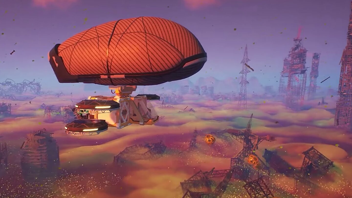 Das Sci-Fi-Survivalspiel Forever Skies ist da und zeigt im Trailer selbstgebaute Luftschiffe