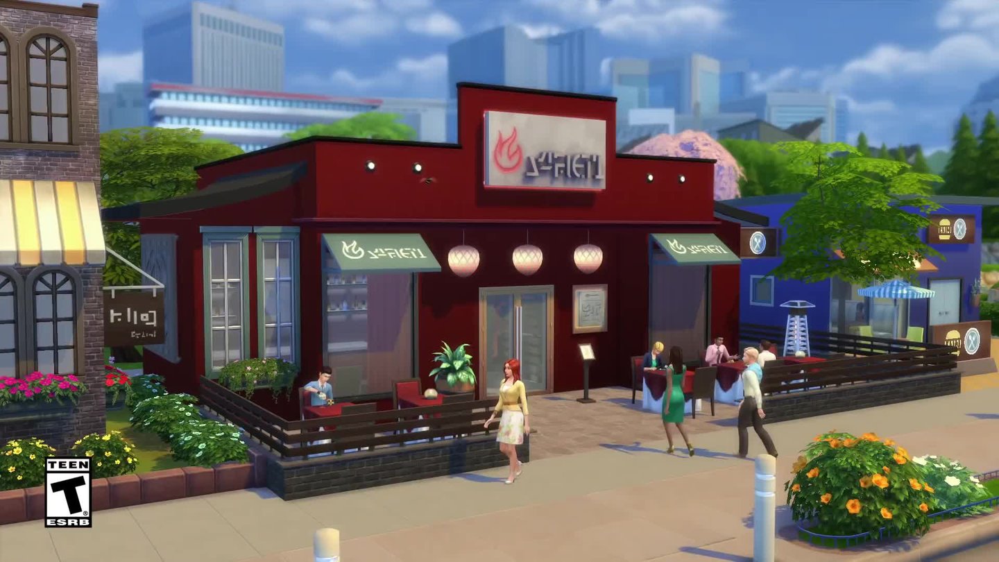 Die Sims 4 - Gaumenfreuden lässt euch im Trailer Restaurants eröffnen