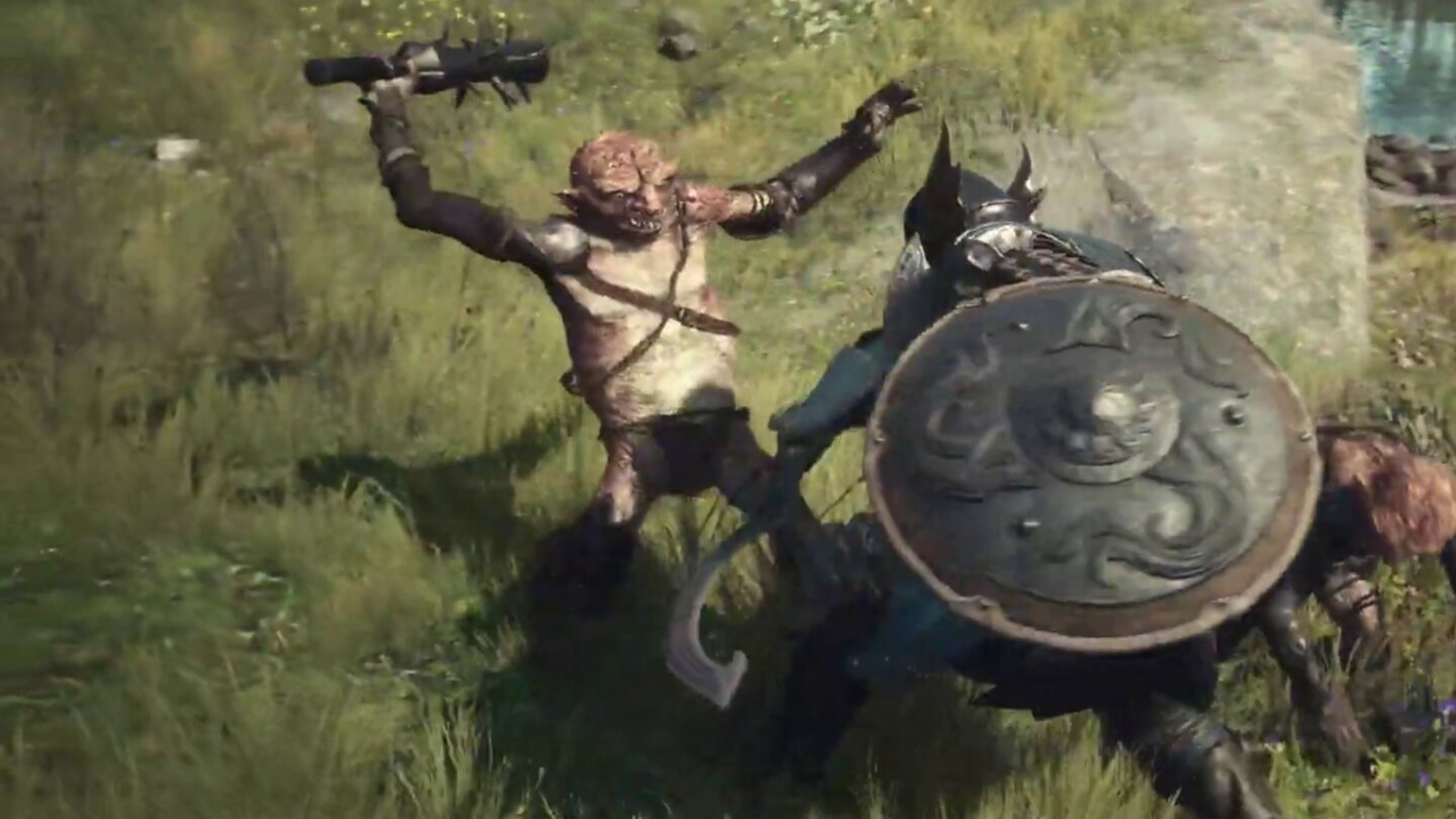 Dragon’s Dogma 2: Der Gameplay-Trailer zeigt den Kämpfer mit Schwert und Schild in Aktion