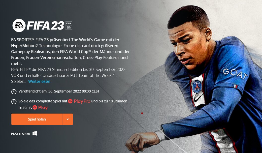 FIFA 23 Web-App: Fans klagen über Fehlermeldungen - Unternehmen hat noch  keine Lösung