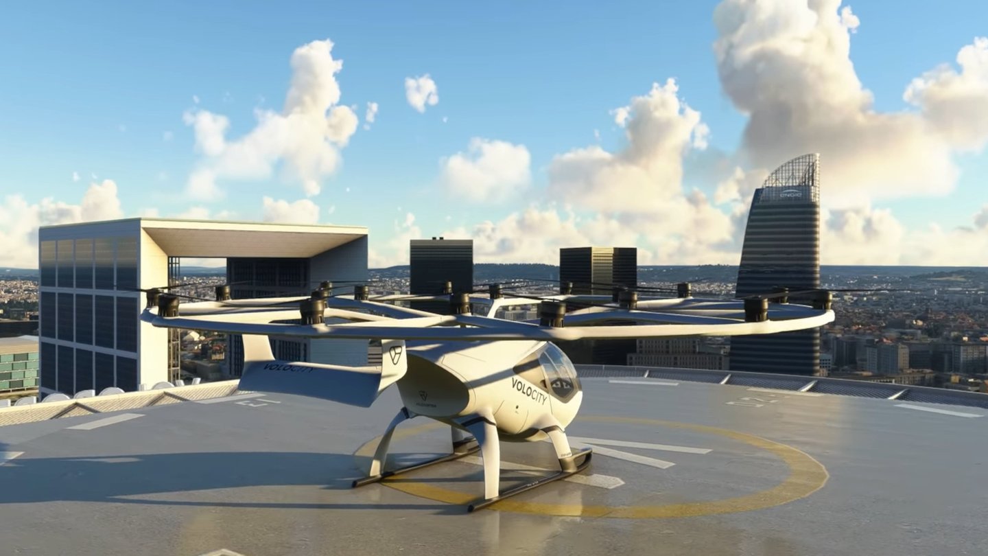 Flight Simulator - Trailer zeigt futuristisches Flugtaxi VoloCity aus Deutschland