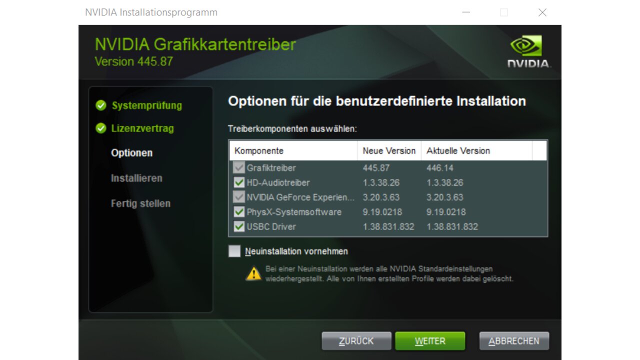 Nvidia Geforce Treiber Download Installation Fehlerbehebung
