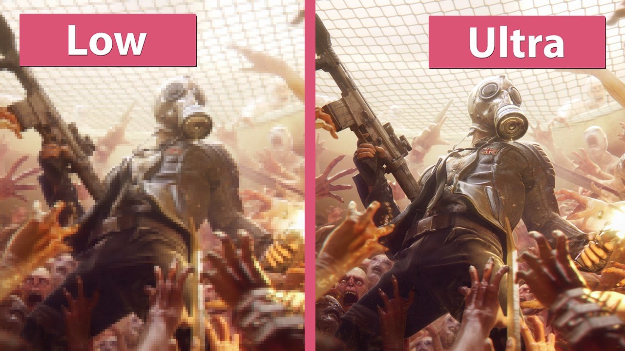 Killing Floor 2 - Niedrige und ultra Grafik-Details im Vergleich