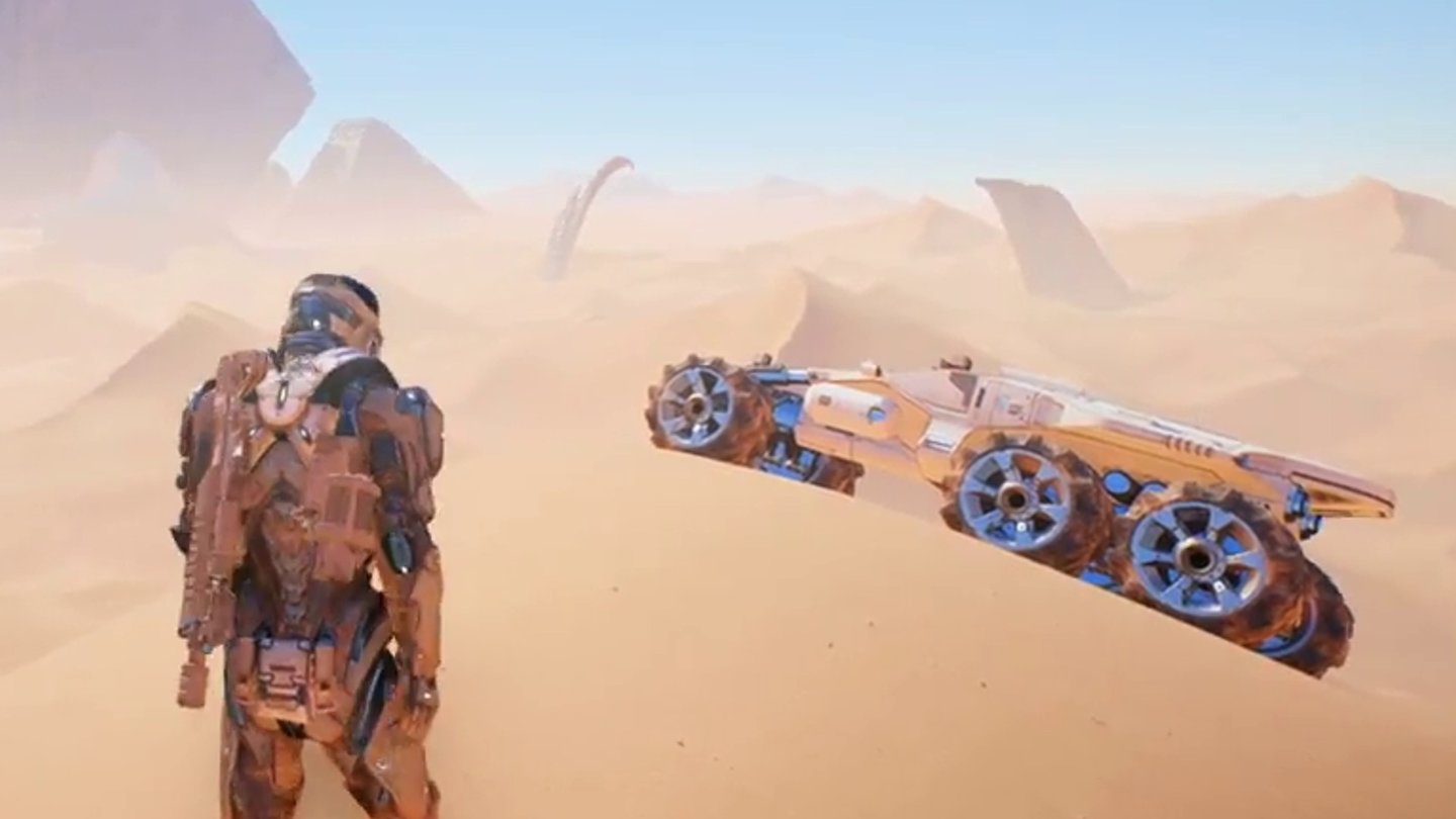 Mass Effect: Andromeda - Gameplay-Video zeigt Erkundung auf Planeten mit Nomad