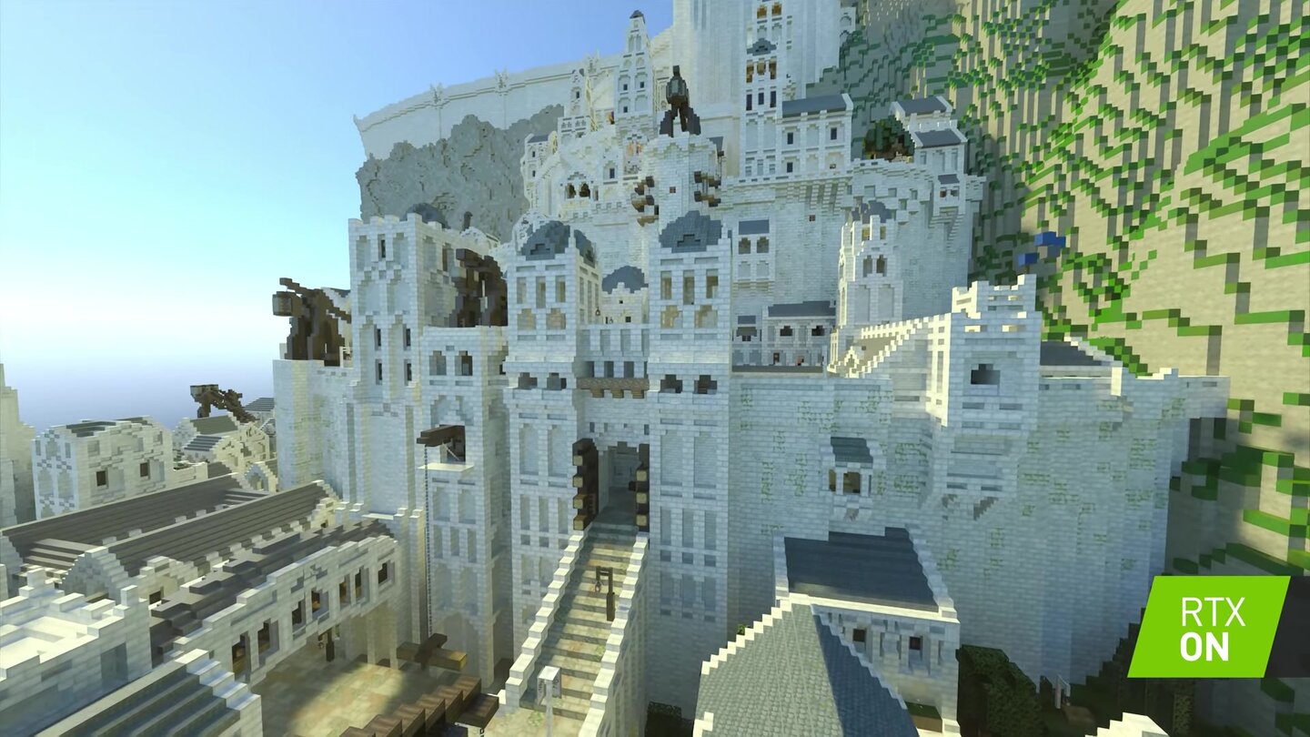 Minecraft Mittelerde - Beeindruckender RTX-Trailer zeigt Minas Tirith
