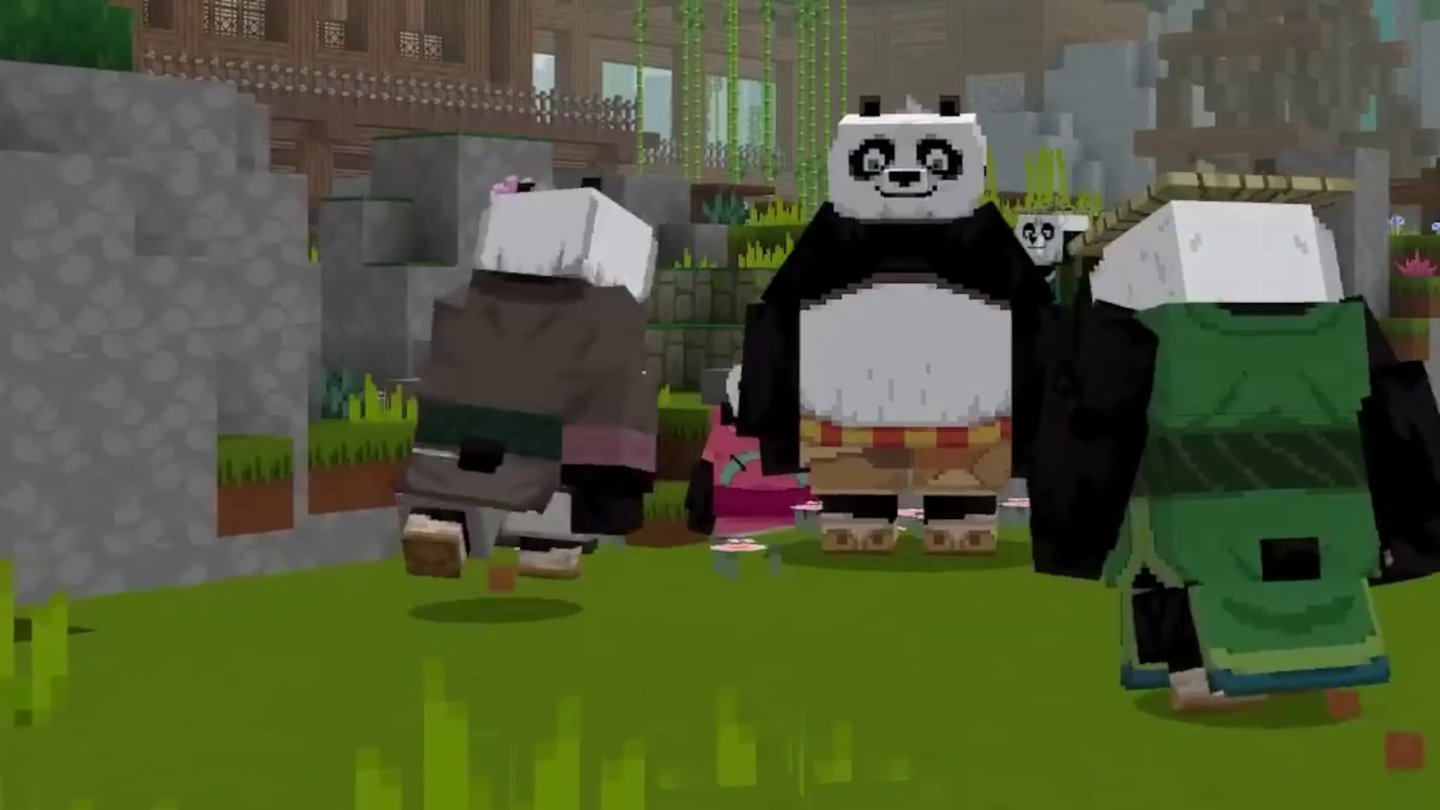 Minecraft trifft Kung-Fu Panda: Der DLC-Trailer zeigt bekannte Filmszenen mal ganz anders