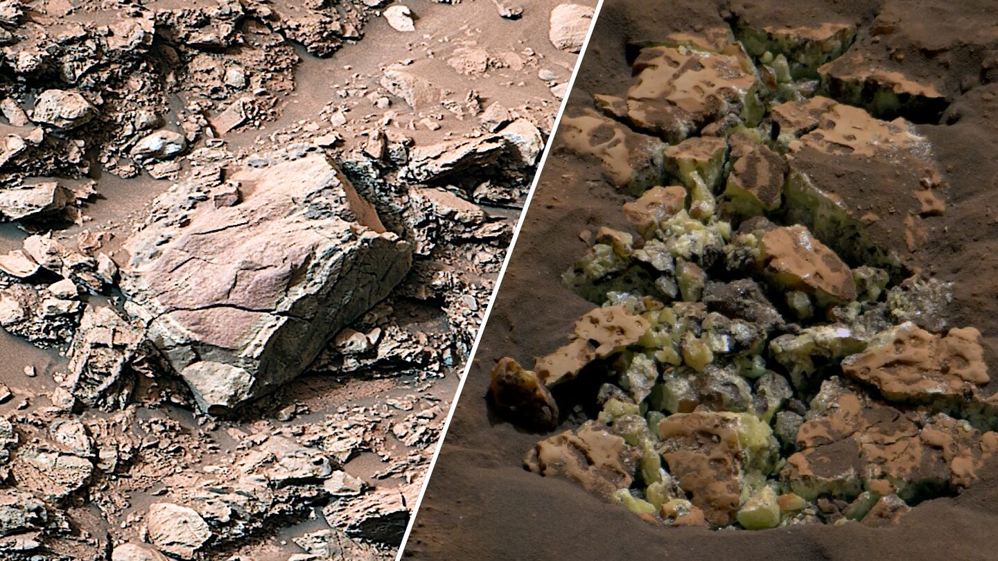 NASA's Curiosity robot accidentally opened a rock on Mars, revealing a ...