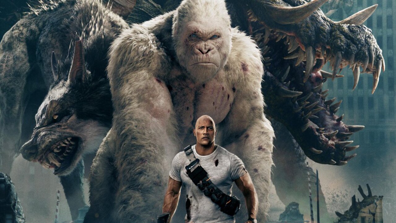 Rampage - Trailer mit Dwayne Johnson vs. Gorilla + Co. nach dem Arcade-Spieleklassiker