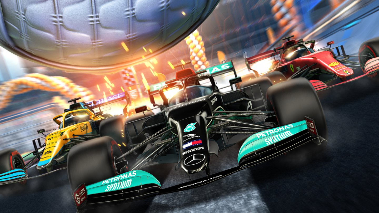 Rocket League zeigt die neuen Formel-1-Rennwagen im Trailer