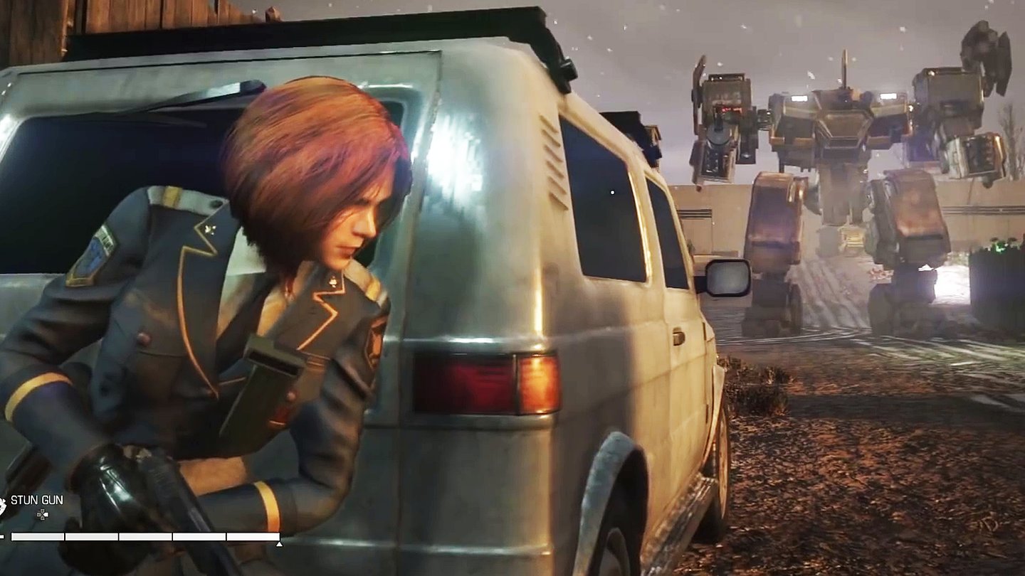 Schleichen zwischen Killer-Mechs - Gameplay-Vielfalt von Left Alive im Trailer erklärt