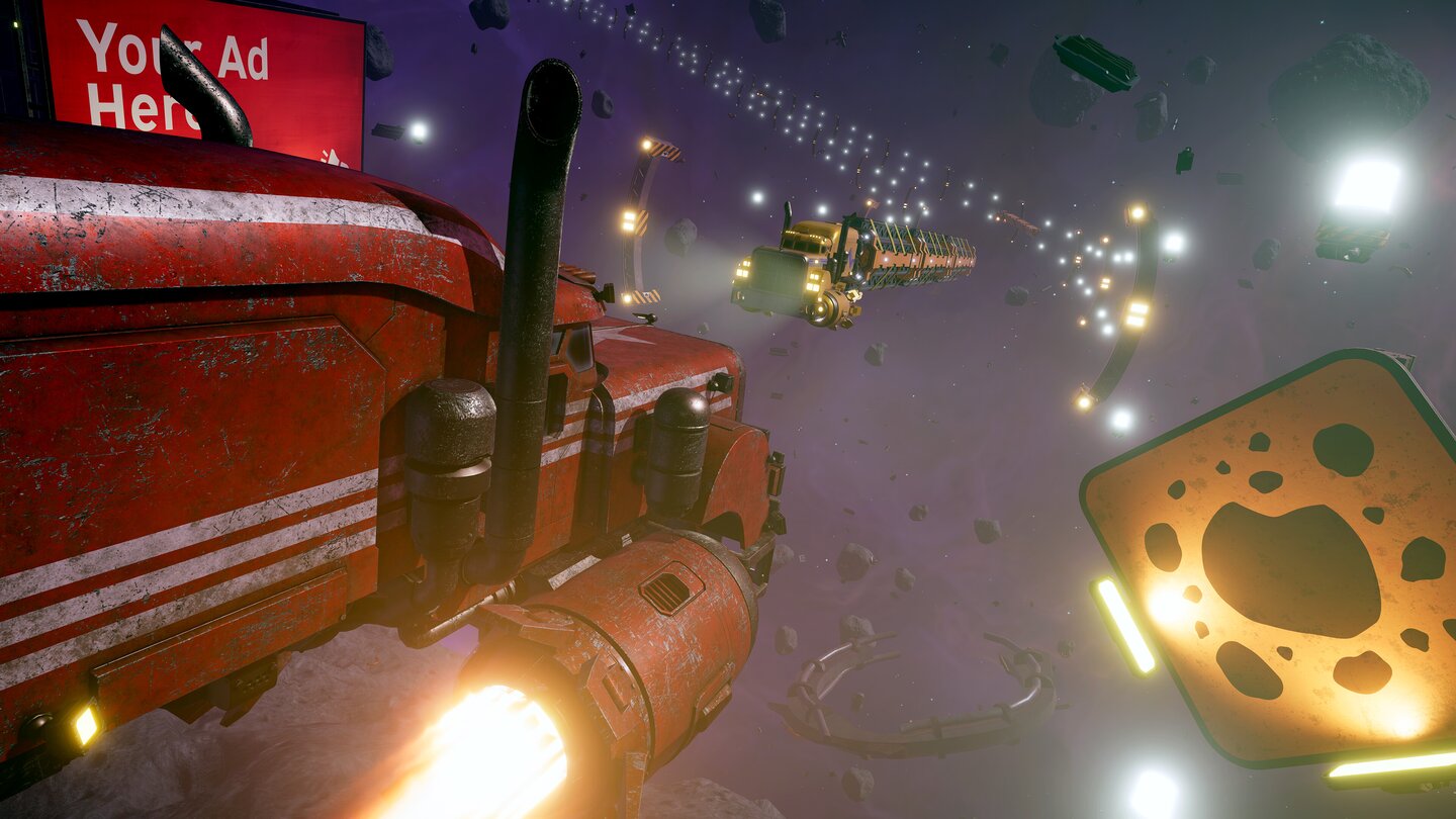 Star Trucker verfrachtet die Faszination von Transport-Simulationen in ein unerwartetes Setting